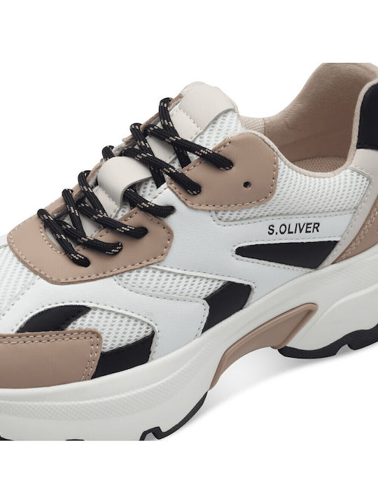 Damen Sneakers Beige Black