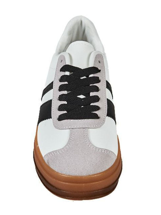 Damen Flatforms Sneakers Weiß