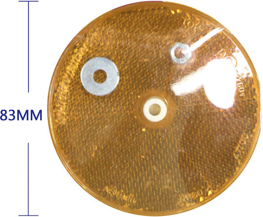 Reflector Auto Maxeed 7042 Rotund Galben 83mm 35036