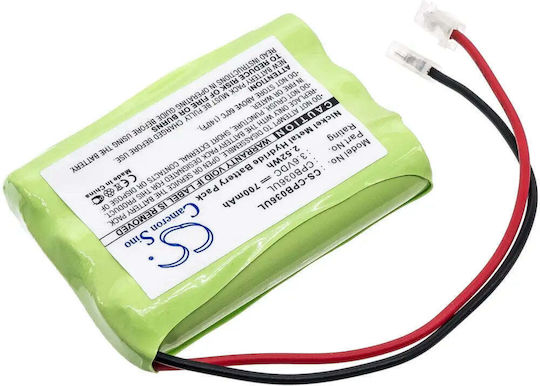 Battery Phone 3* Aaa 3.6v Nimh 700mah Gpt207 Universal Connector Panasonic Kx-tc1210 Cameron Sino