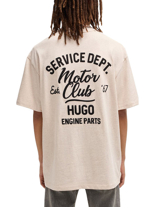 Hugo Nampie T-shirt Μαύρο-μπεζ