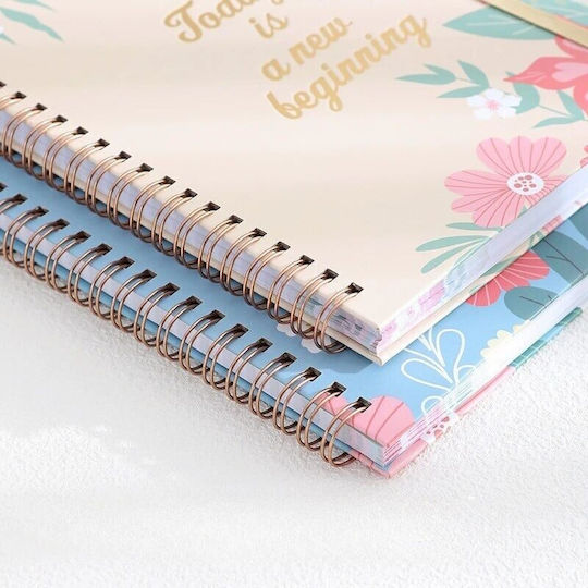 Εβδομαδιαίο Planner Μπλε Σπιράλ
