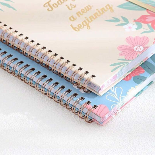Εβδομαδιαίο Planner Μπλε Σπιράλ