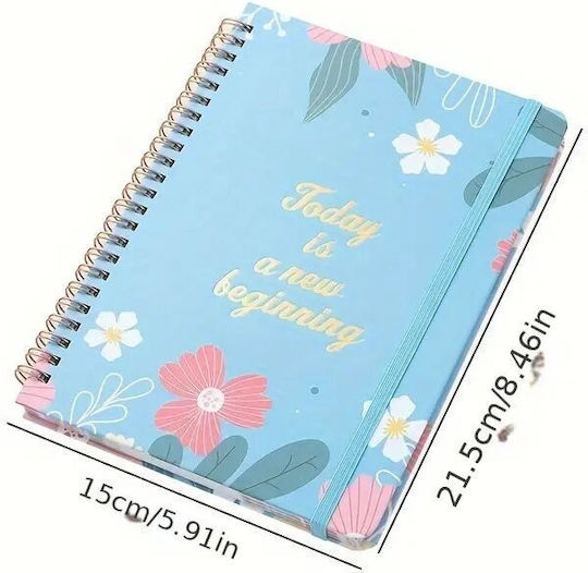 Εβδομαδιαίο Planner Μπλε Σπιράλ