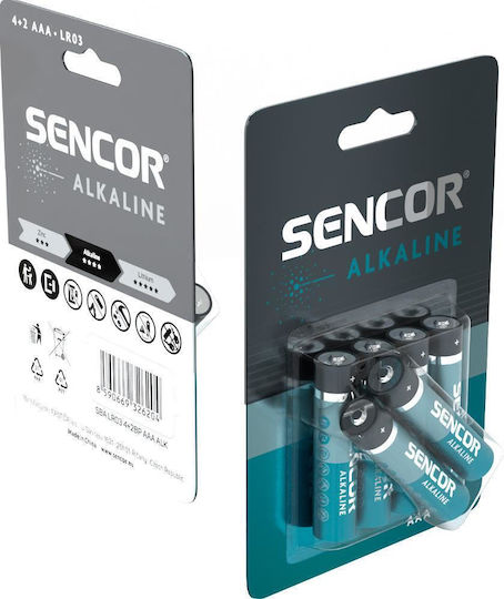Sencor Αλκαλικές Μπαταρίες AAA 1.5V 6τμχ
