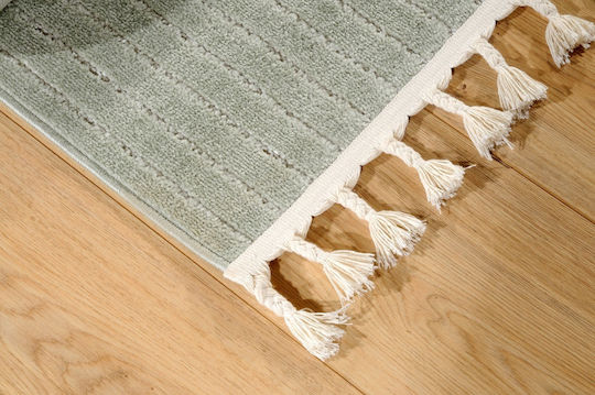 Tzikas Carpets Tenerife 72513-940 Teppich Rechteckig Synthetisch,Polyester/Cotton/Leather Grün