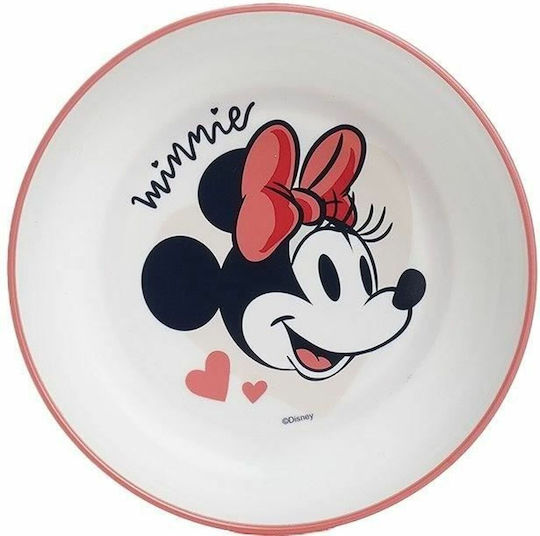 Thermobaby Feeding Set Minnie Mouse Heart Full Plastic White 3pcs