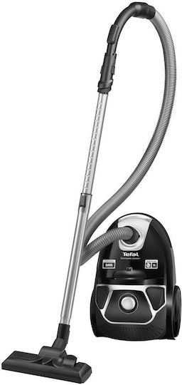 Tefal Compact Power Ηλεκτρική Σκούπα 900W με Σακούλα 3lt Μαύρη