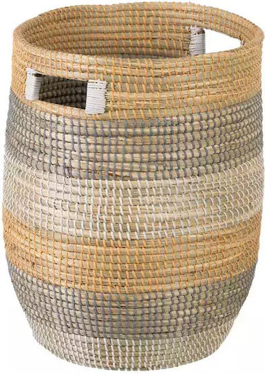 Ixia Regal Dekorativer Korb Korbweide Gray 38x38x50cm