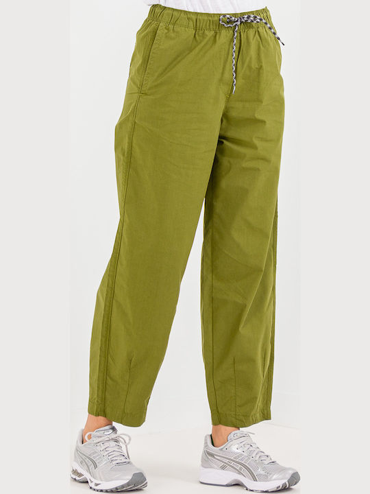 M-cisa Women's Fabric Cargo Trousers Green