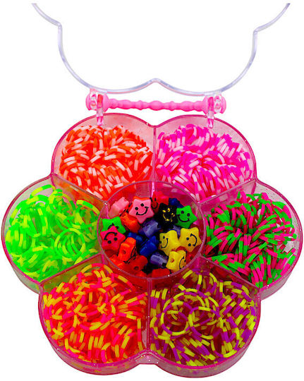 Haargummis Set Tasche Blume