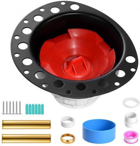 Vevor Plastic Siphon with Output 102mm and Size 17.8x15.8cm Black