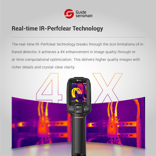 Guide Sensmart Handheld Thermal Camera with Screen 2.4" -20°C-550°C Ε1+