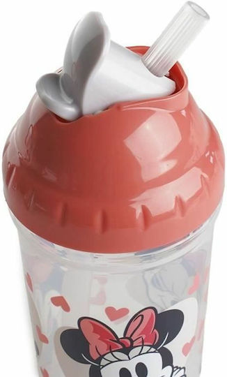 Thermobaby Παιδικό Ποτηράκι Minnie Mouse Heart Full από Πλαστικό Ροζ 295ml