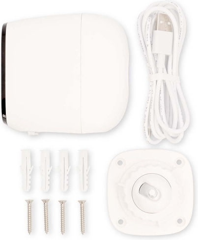 Nedis WIFICBO32WT IP Камера за наблюдение Wi-Fi Full HD+ 4MP Водоустойчива с Двупосочна Комуникация