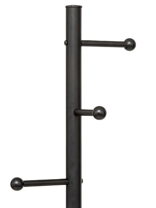 5Five Καλόγερος Μεταλλικός Μαύρος 37x37x173cm