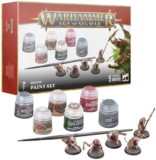 Games Workshop Figurină de Modelism Utilaje Roșie cu Lipici și Culori 2.5cm.