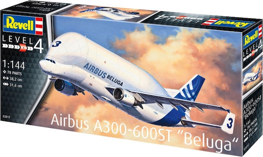 Revell Airbus A300-600ST Beluga Φιγούρα Μοντελισμού Αεροπλάνο Λευκή 78 Κομματιών σε Κλίμακα 1:144 38.2x31.6εκ.