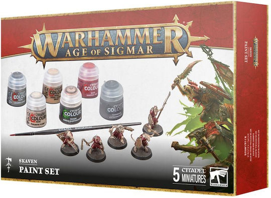 Games Workshop Figurină de Modelism Utilaje Roșie cu Lipici și Culori 2.5cm.