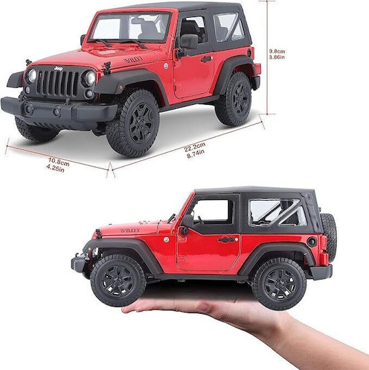1/18 Jeep Wrangler ''willys'' 2014 Red