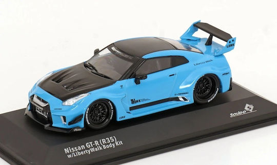 1/43 Nissan Gt-rr R35 LB Works Silhouette Miami Blue Black 2019