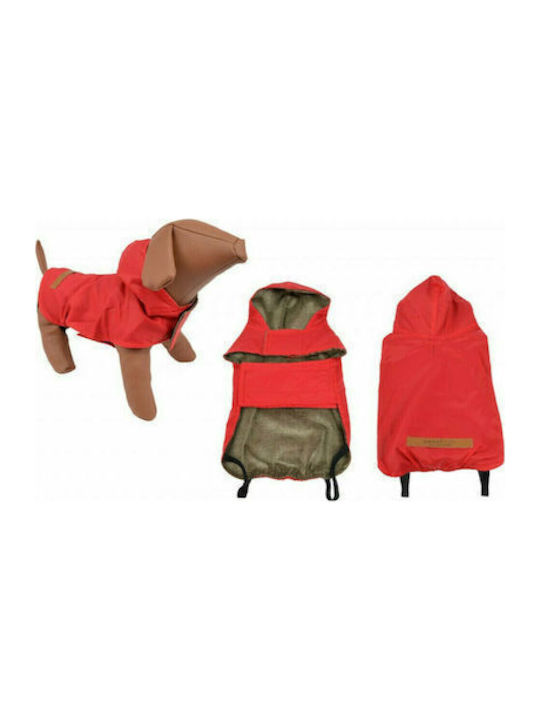 Woofmoda Red Waterproof Dog Coat with 68cm Back Length