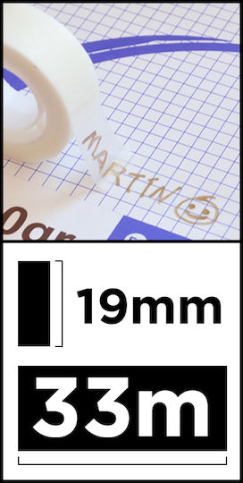 Madrid Papel Tape 18mm x 33m 3pcs Transparent