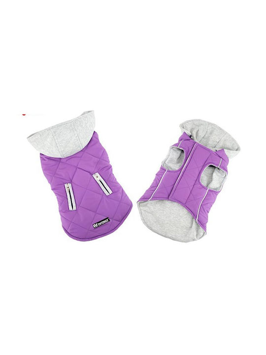 Pet Interest Sportive Μπουφάν Σκύλου με Κουκούλα Medium Μωβ 31cm