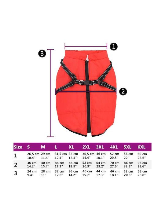 vidaXL Red Dog Coat