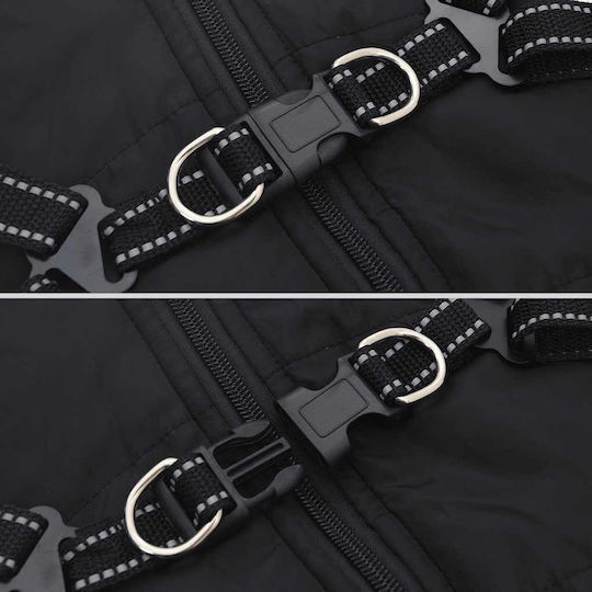 vidaXL Black Dog Coat