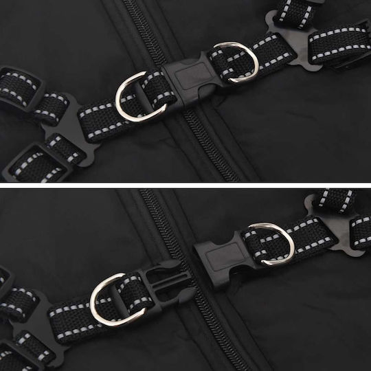 vidaXL Black Dog Coat