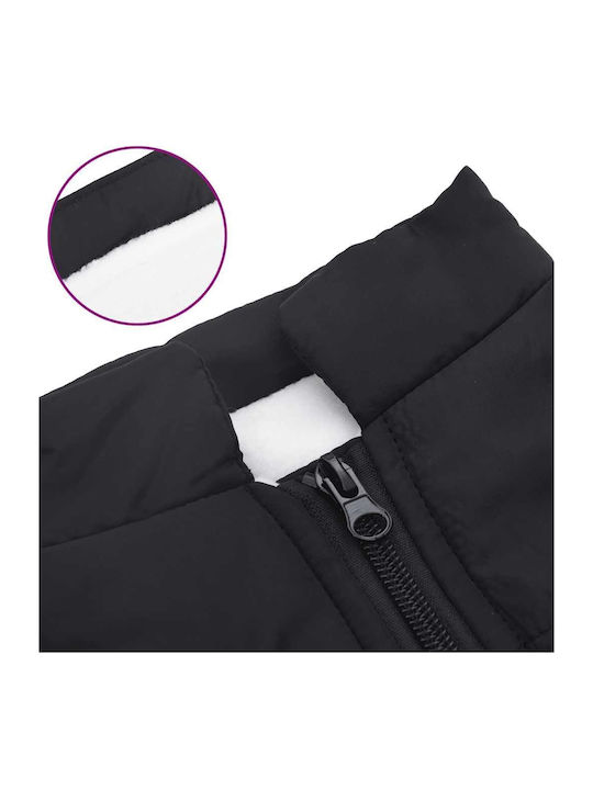 vidaXL Hundemantel Schwarz