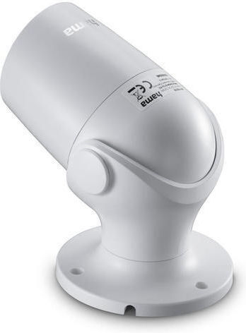 HAMA 176645 IP Surveillance Camera Wi-Fi Full HD 1080p Waterproof with Two-Way Communication Silver