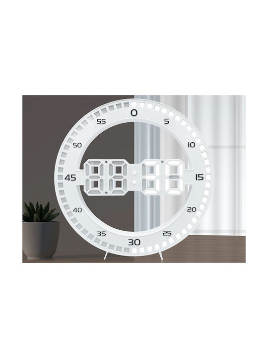 Verk Group Tisch-Digitaluhr Weiß