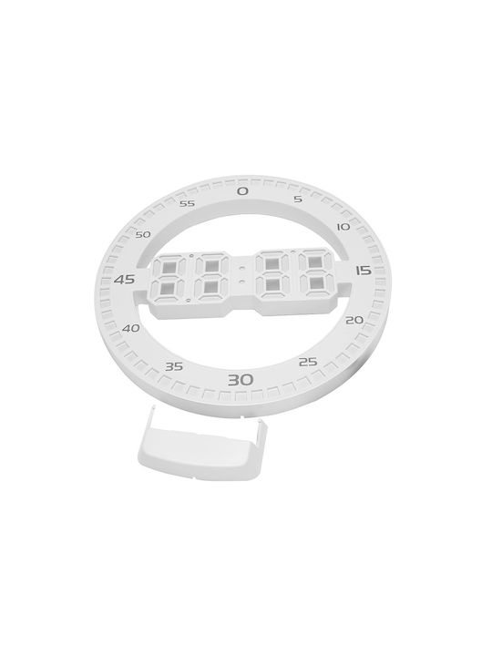 Verk Group Tisch-Digitaluhr Weiß