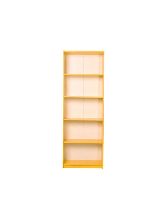 Βιβλιοθήκη Max Κίτρινο 58x23x170εκ.