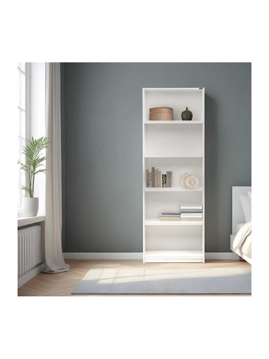 Βιβλιοθήκη Max Λευκό 58x23x170εκ.