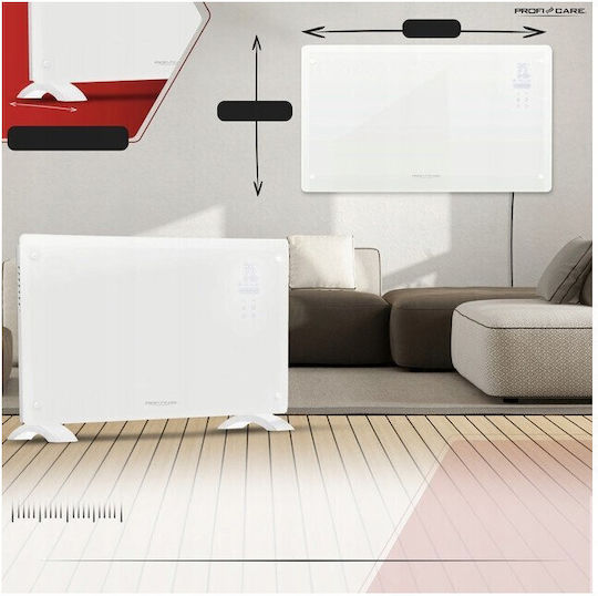 ProfiCare Convectoare pardoseală 3119W cu Termostat Electronic 77x8cm Alb