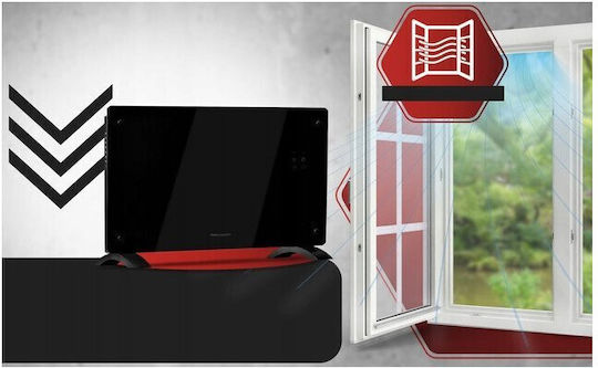 ProfiCare Конвектор Подов 2000W с Електронен Термостат 77x8см Черен