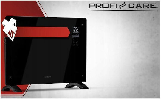 ProfiCare Θερμοπομπός Δαπέδου 1500W με Ηλεκτρονικό Θερμοστάτη 64x8cm Μαύρος