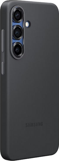 Samsung Umschlag Rückseite Silikon Schwarz (Galaxy S25)
