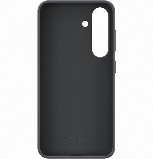 Samsung Umschlag Rückseite Silikon Schwarz (Galaxy S25)
