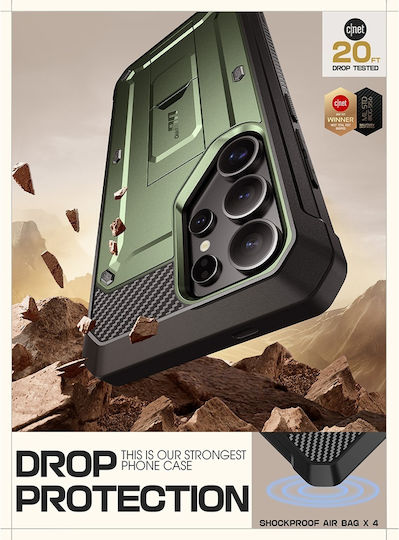 Supcase Unicorn Beetle Pro 360 Full Cover Σιλικόνης / Πλαστικό Πράσινο (Galaxy S25 Ultra)