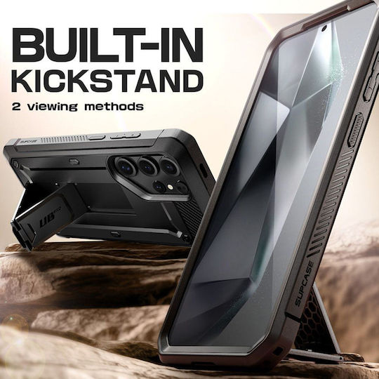 Supcase Unicorn Beetle Pro 360 Full Cover Tempered Glass Μαύρο (Galaxy S25 Ultra)