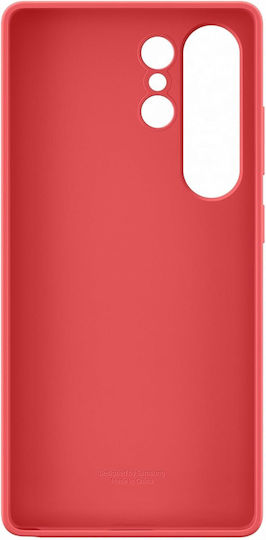 Samsung Umschlag Rückseite Silikon Rot (Galaxy S25 Ultra,Samsung S25 Ultra)