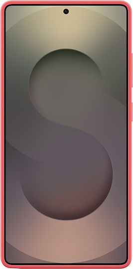 Samsung Umschlag Rückseite Silikon Rot (Galaxy S25 Ultra,Samsung S25 Ultra)