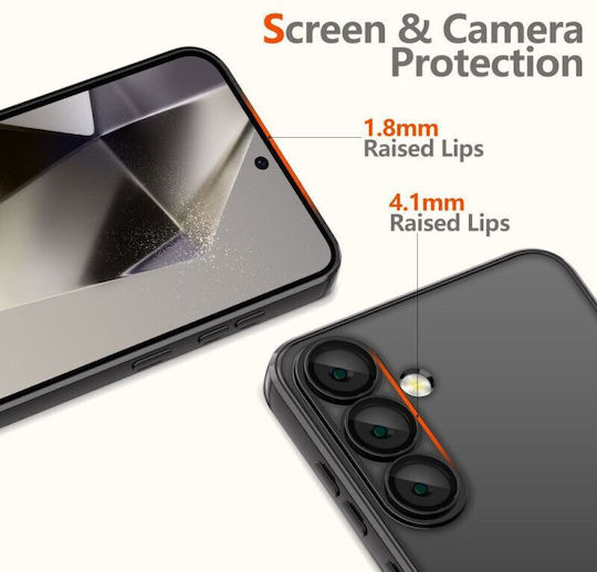 Tech-Protect Magmat Back Cover Plastic / Silicone 2mm Black (Galaxy S25)