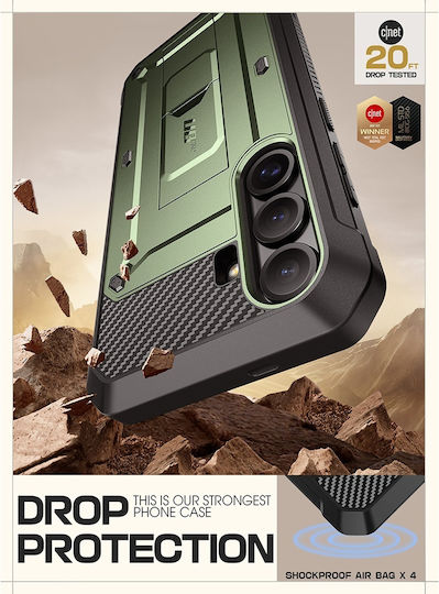 Supcase 360 Full Cover Πλαστικό / Σιλικόνης Πράσινο (Galaxy S25)