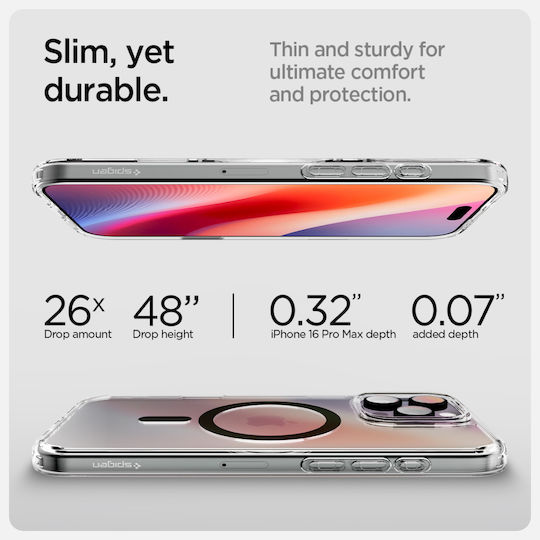 Spigen Ultra Hybrid T Back Cover Πλαστικό Γκρι (iPhone 16 Pro)