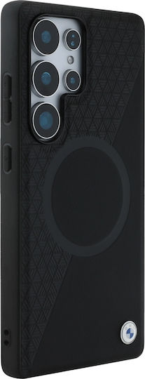 BMW Umschlag Rückseite Leder Schwarz (Galaxy S25 Ultra,Samsung S25 Ultra)